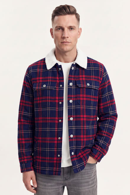 Mens Classic Borg Lined Jacket
