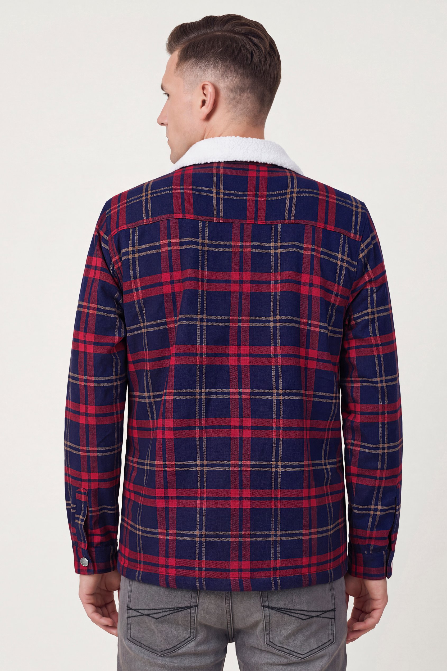 Mens Classic Borg Lined Jacket