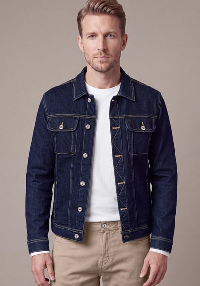 Classic Fit Raw Denim Jacket