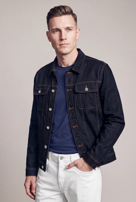 Classic Fit Raw Denim Jacket