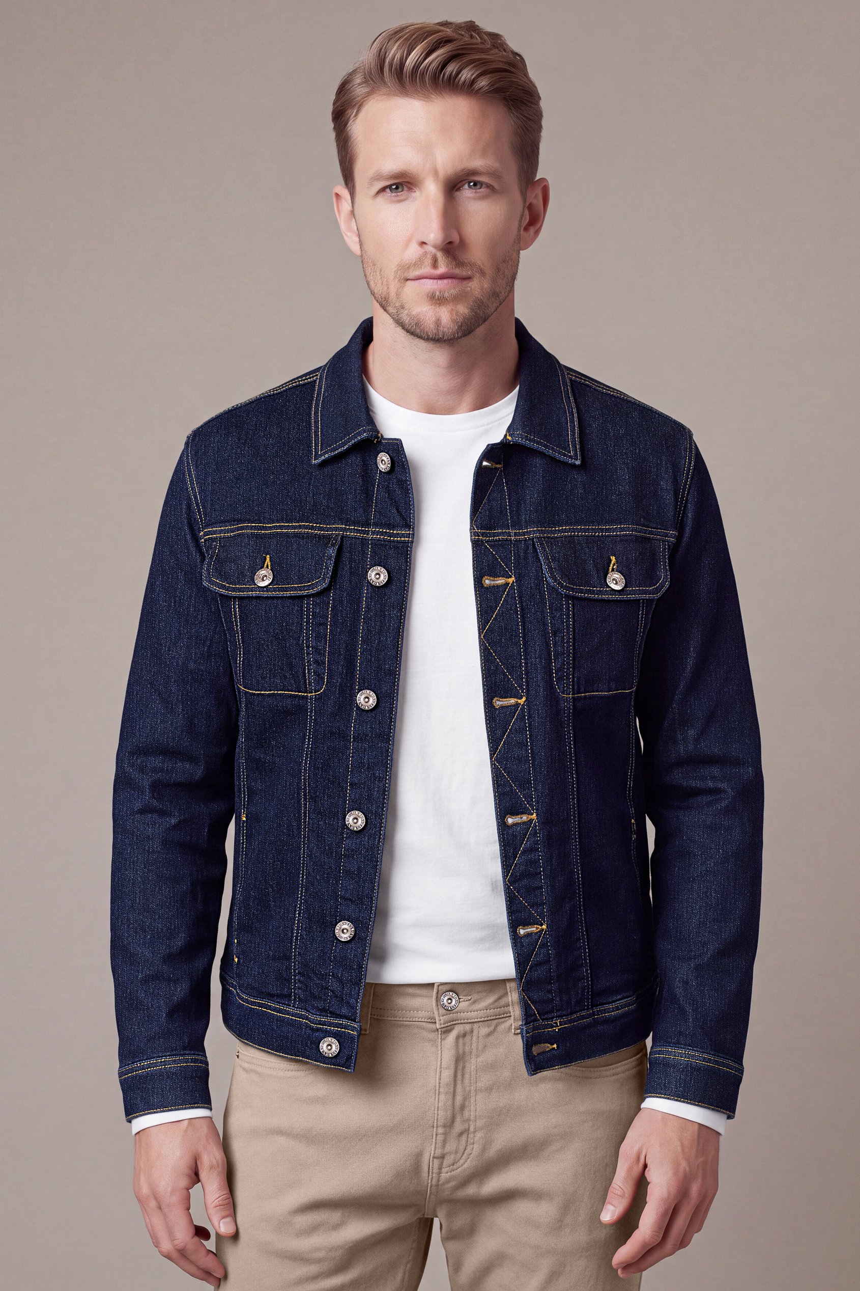 Classic Fit Raw Denim Jacket