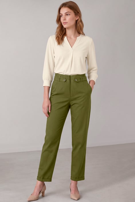 Stretch Tapered Trousers