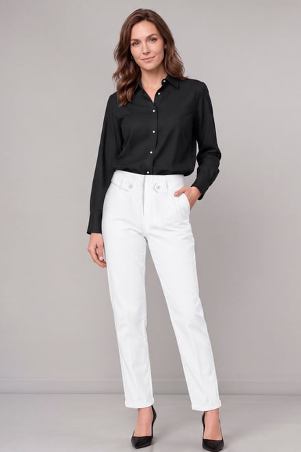 Stretch Tapered Trousers