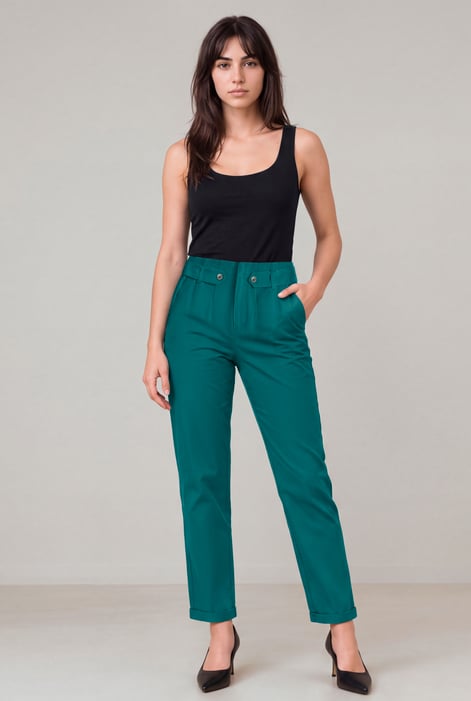 Stretch Tapered Trousers