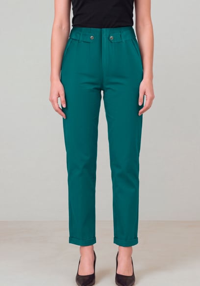 Stretch Tapered Trousers