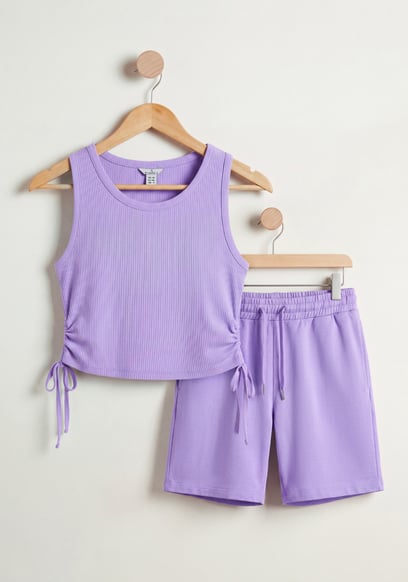 Lounge Set with Ruched Details