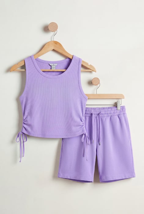 Lounge Set with Ruched Details
