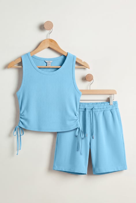 Lounge Set with Ruched Details