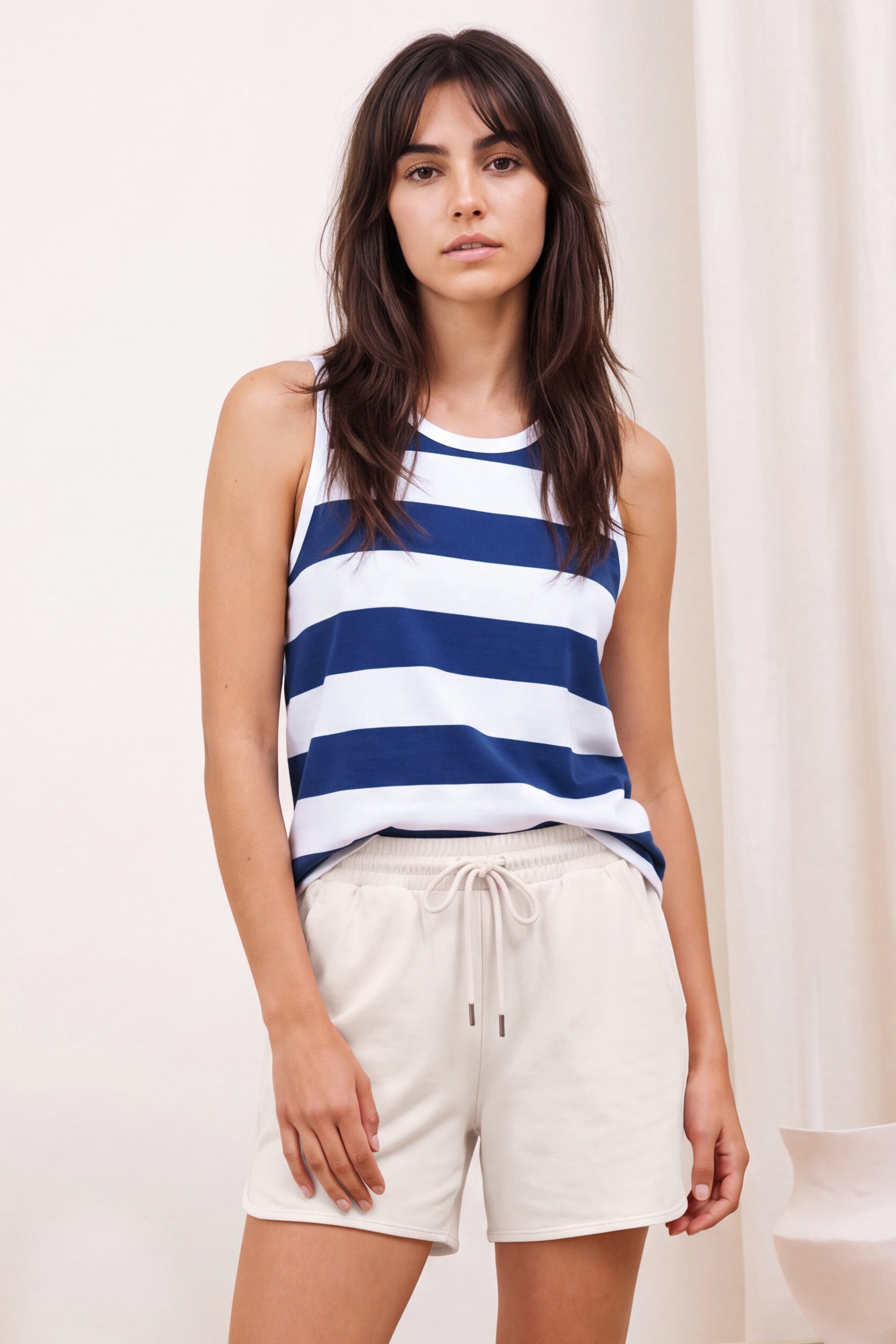 Stripe Cotton Vest Top