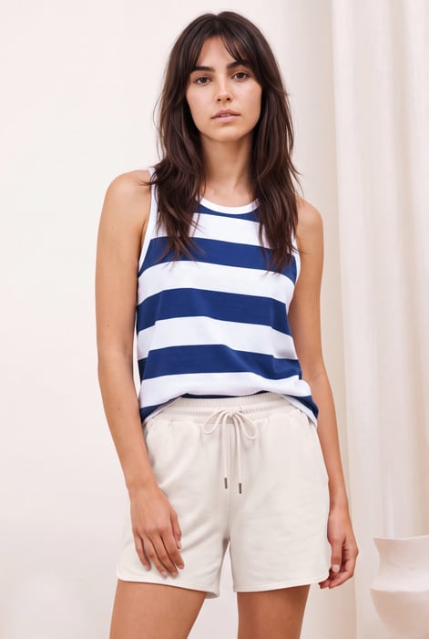 Stripe Cotton Vest Top