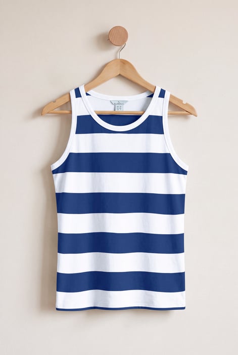 Stripe Cotton Vest Top