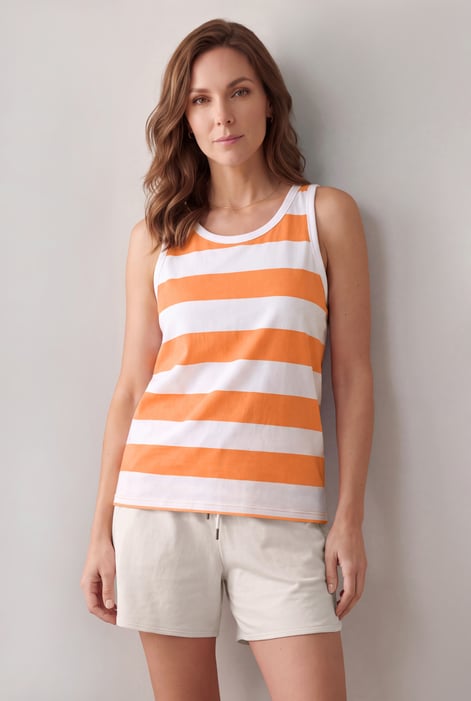 Stripe Cotton Vest Top