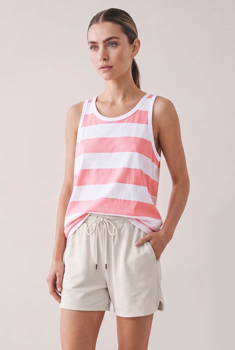Stripe Cotton Vest Top