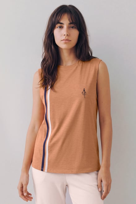 Sleeveless Cotton Sleep Top