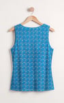 Wave Printed Vest Tank Top
