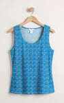 Wave Printed Vest Tank Top