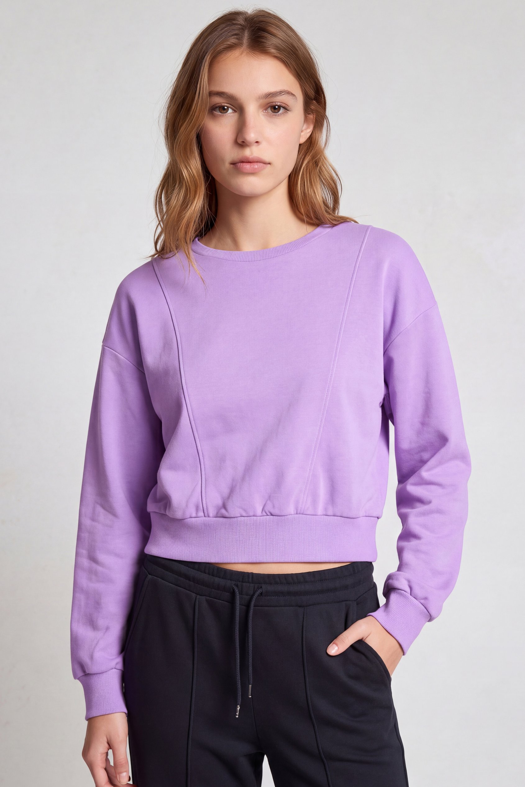 Womens Crop Top Sweatshirt