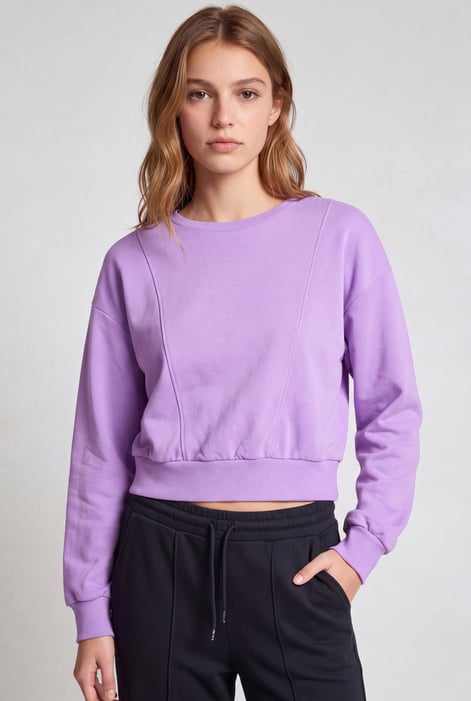 Womens Crop Top Sweatshirt