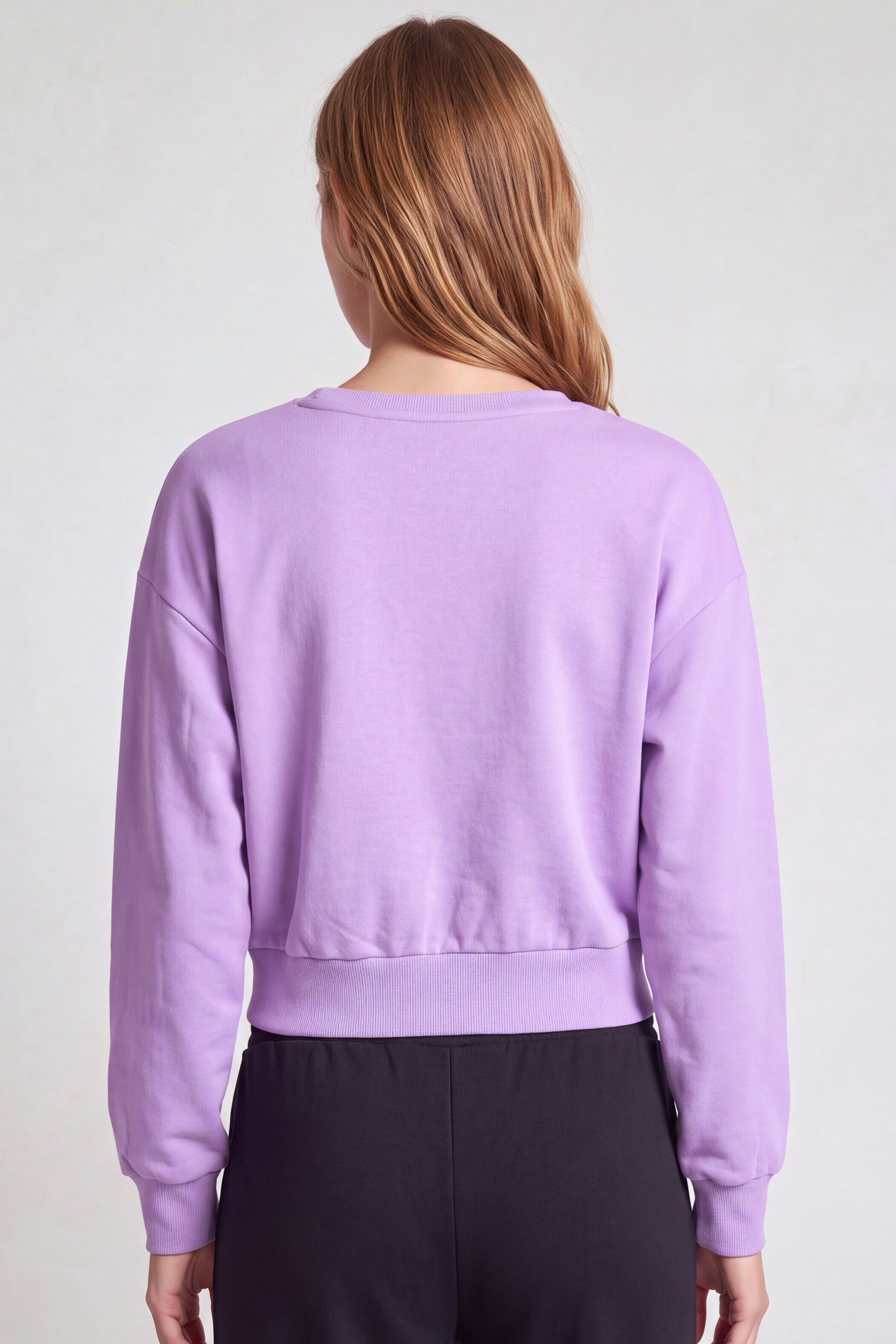 Womens Crop Top Sweatshirt