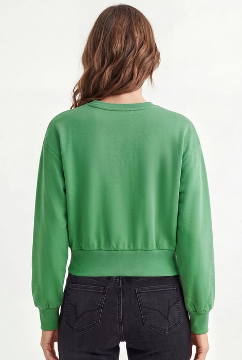 Womens Crop Top Sweatshirt