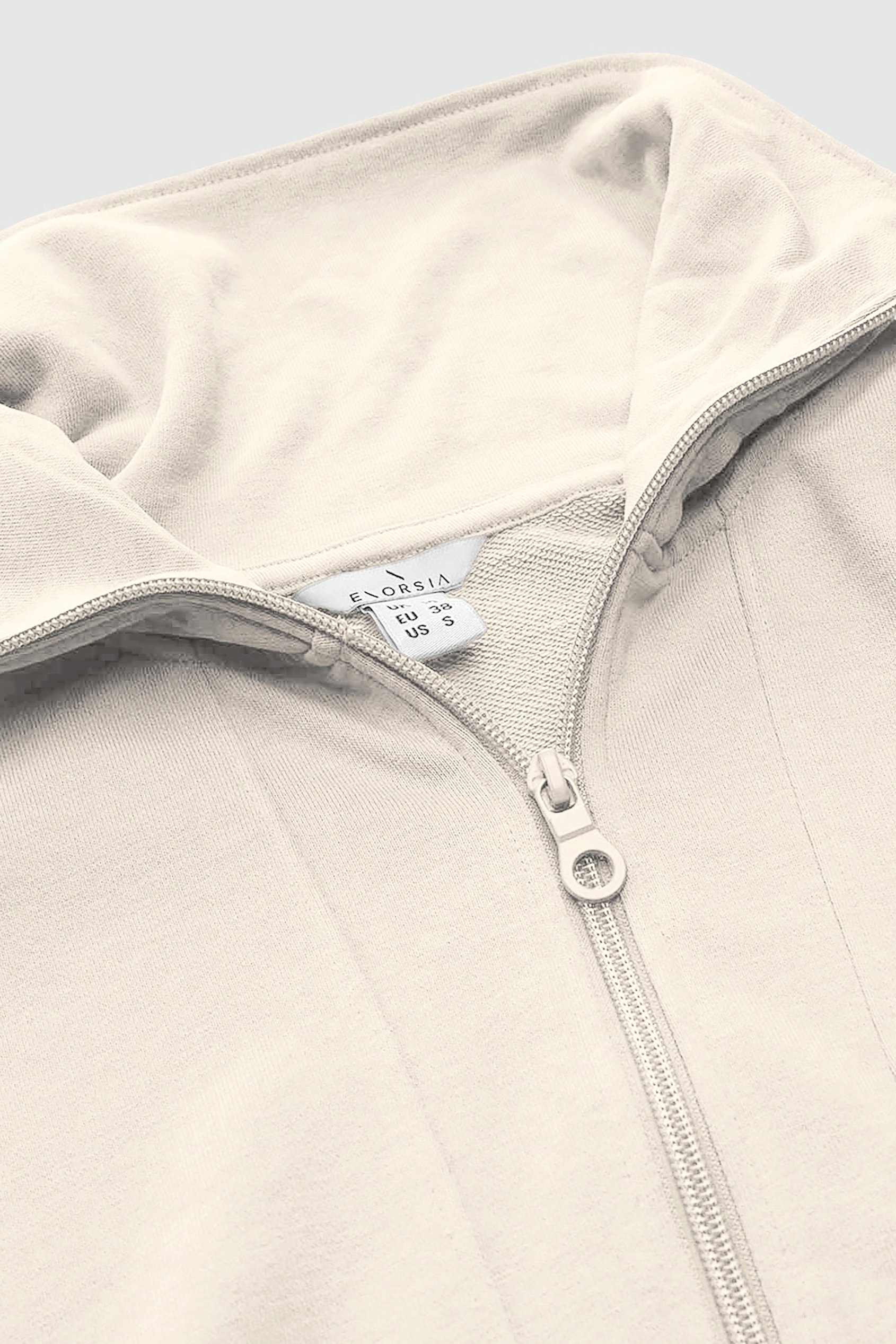 Quarter Zip Relaxed Sweatshirt and Short Set