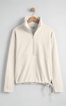 Quarter Zip Relaxed Sweatshirt and Short Set