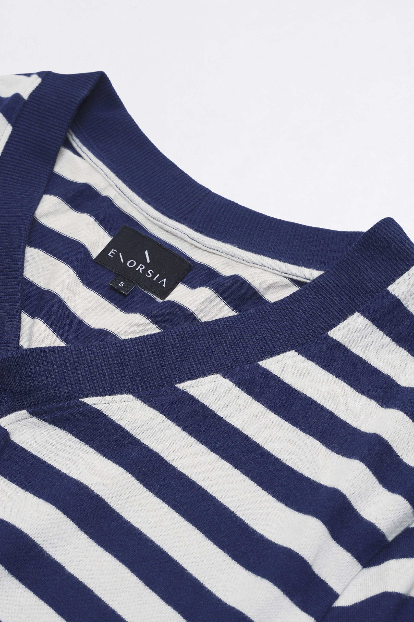 Men's Striped V-Neck Jersey Cardigan