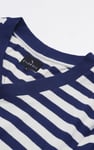 Men's Striped V-Neck Jersey Cardigan
