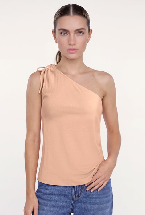 Ribbed One Shoulder Tops