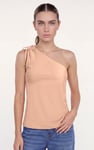 Ribbed One Shoulder Tops