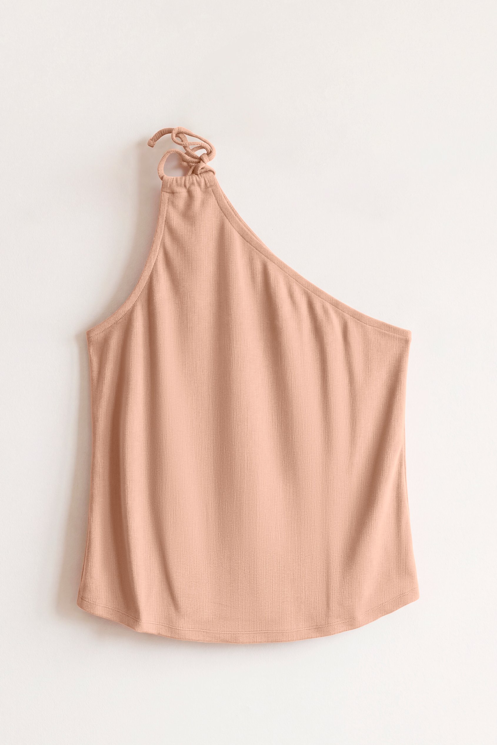 Ribbed One Shoulder Tops