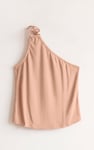 Ribbed One Shoulder Tops