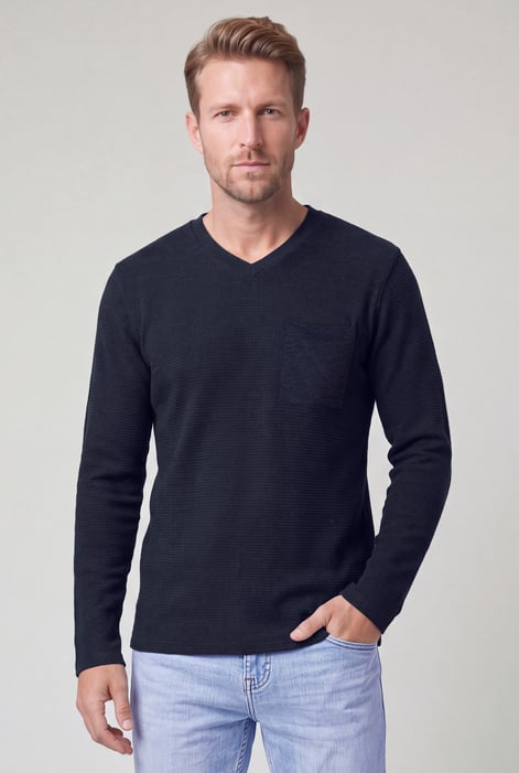 Long Sleeve Waffle T-Shirt