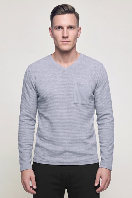 Long Sleeve Waffle T-Shirt