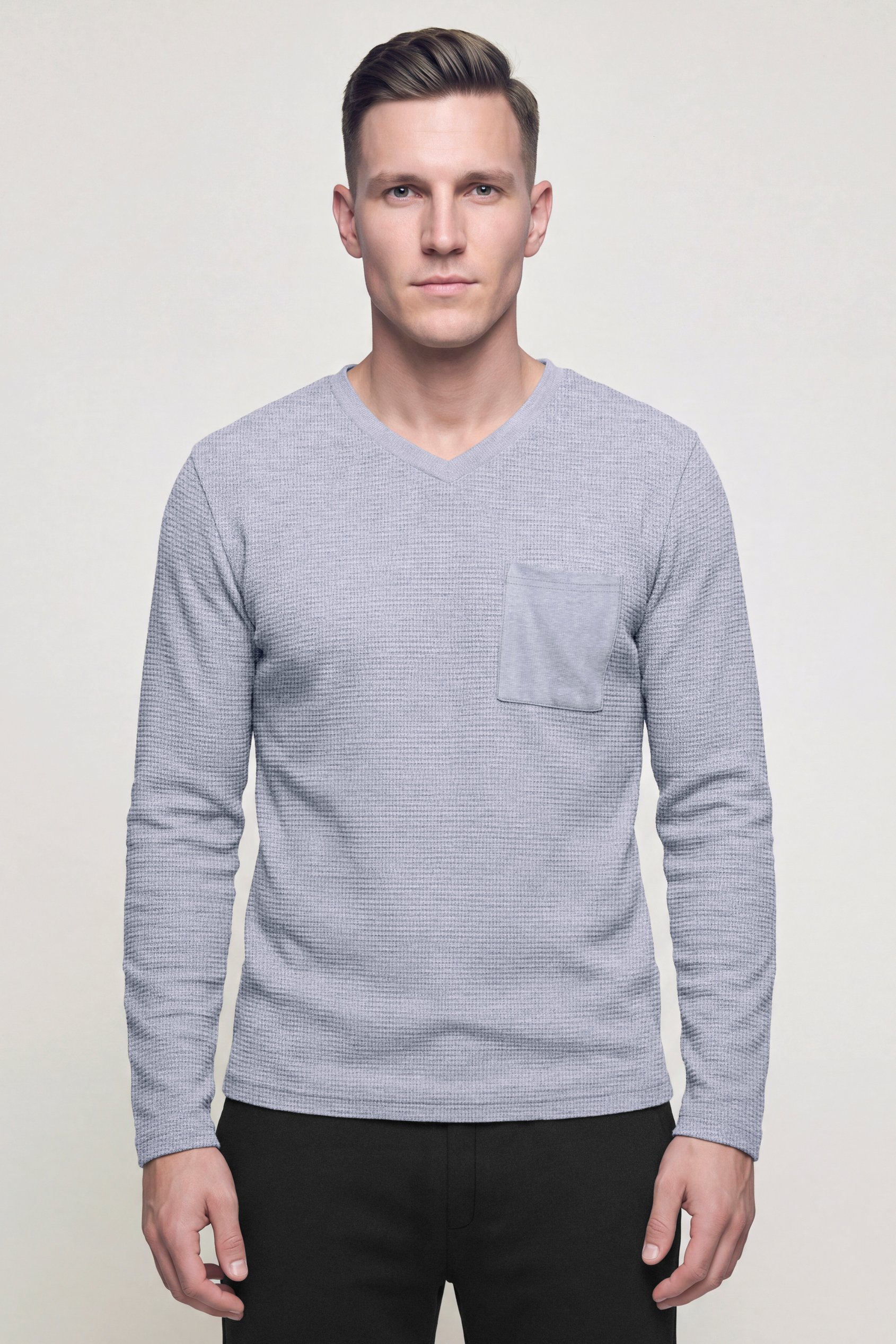 Long Sleeve Waffle T-Shirt