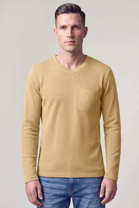 Long Sleeve Waffle T-Shirt