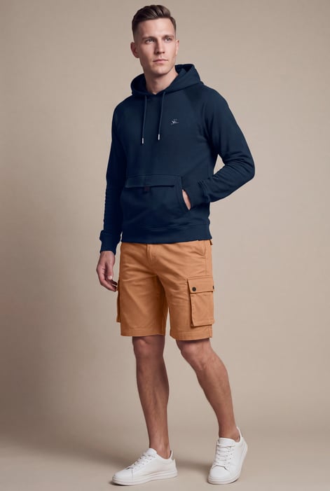 Men's Premium Cotton Stretch Cargo Shorts