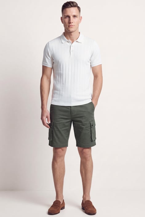 Men's Premium Cotton Stretch Cargo Shorts
