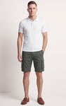 Men's Premium Cotton Stretch Cargo Shorts