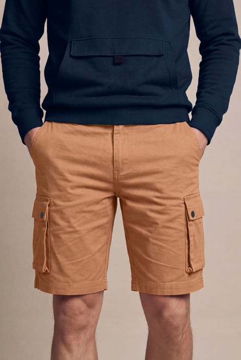 Men's Premium Cotton Stretch Cargo Shorts