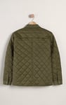 Men's Olive Green Diamond Quilted Padded Jacket
