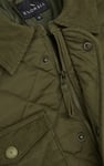 Men's Olive Green Diamond Quilted Padded Jacket