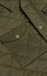 Men's Olive Green Diamond Quilted Padded Jacket
