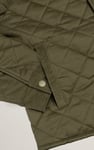 Men's Olive Green Diamond Quilted Padded Jacket