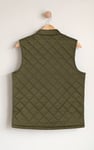 Men's Olive Diamond Quilted Padded Vest