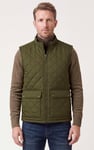 Men's Olive Diamond Quilted Padded Vest