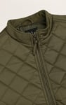 Men's Olive Diamond Quilted Padded Vest