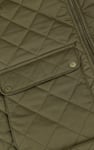 Men's Olive Diamond Quilted Padded Vest