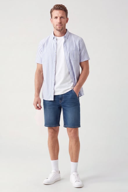 Men's Comfort Stretch Denim Shorts