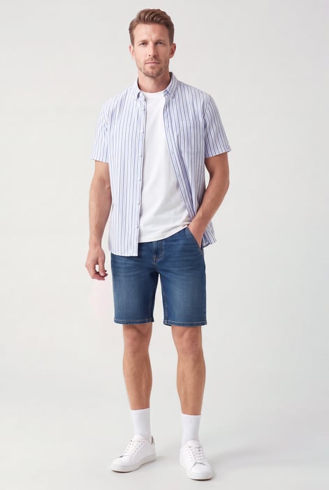 Men's Comfort Stretch Denim Shorts